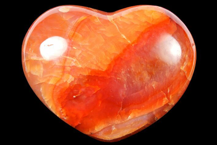 Colorful Carnelian Agate Heart #125822
